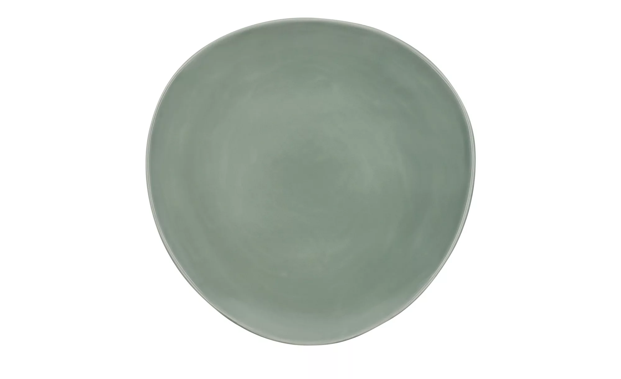 Deko Teller - grün - Keramik - 3 cm - Dekoration > Dekoschalen - Möbel Kraf günstig online kaufen