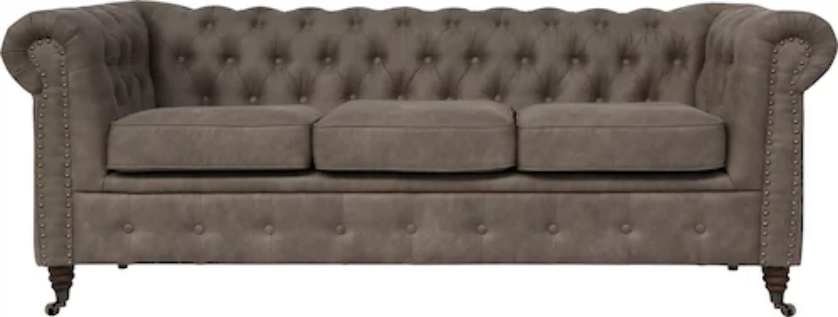 Home affaire Chesterfield-Sofa "Aarburg", aufwändige Knopfheftung und Ziern günstig online kaufen