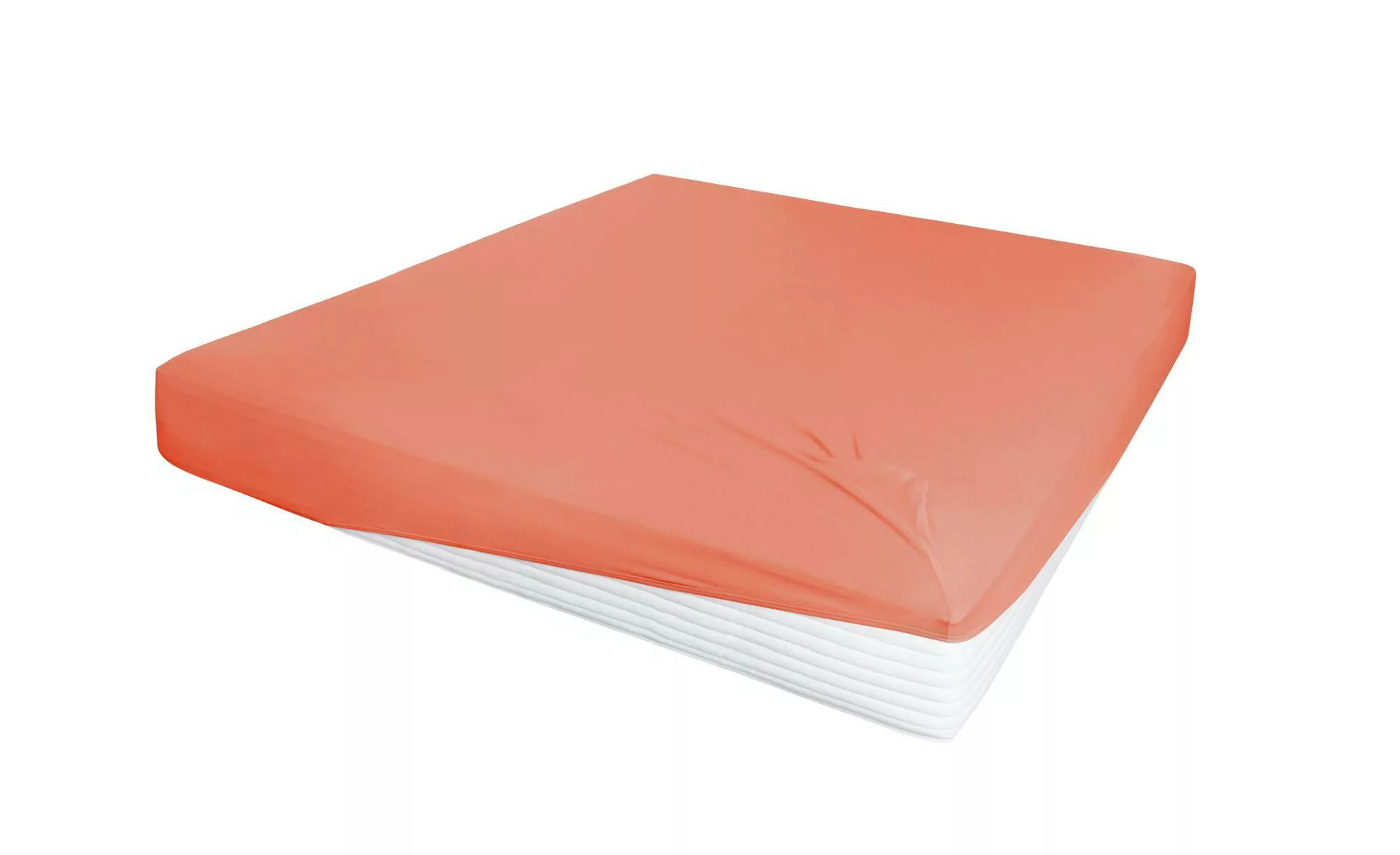 Jersey-Elastan Boxspringlaken ¦ orange ¦ Baumwollmischgewebe ¦ Maße (cm): B günstig online kaufen