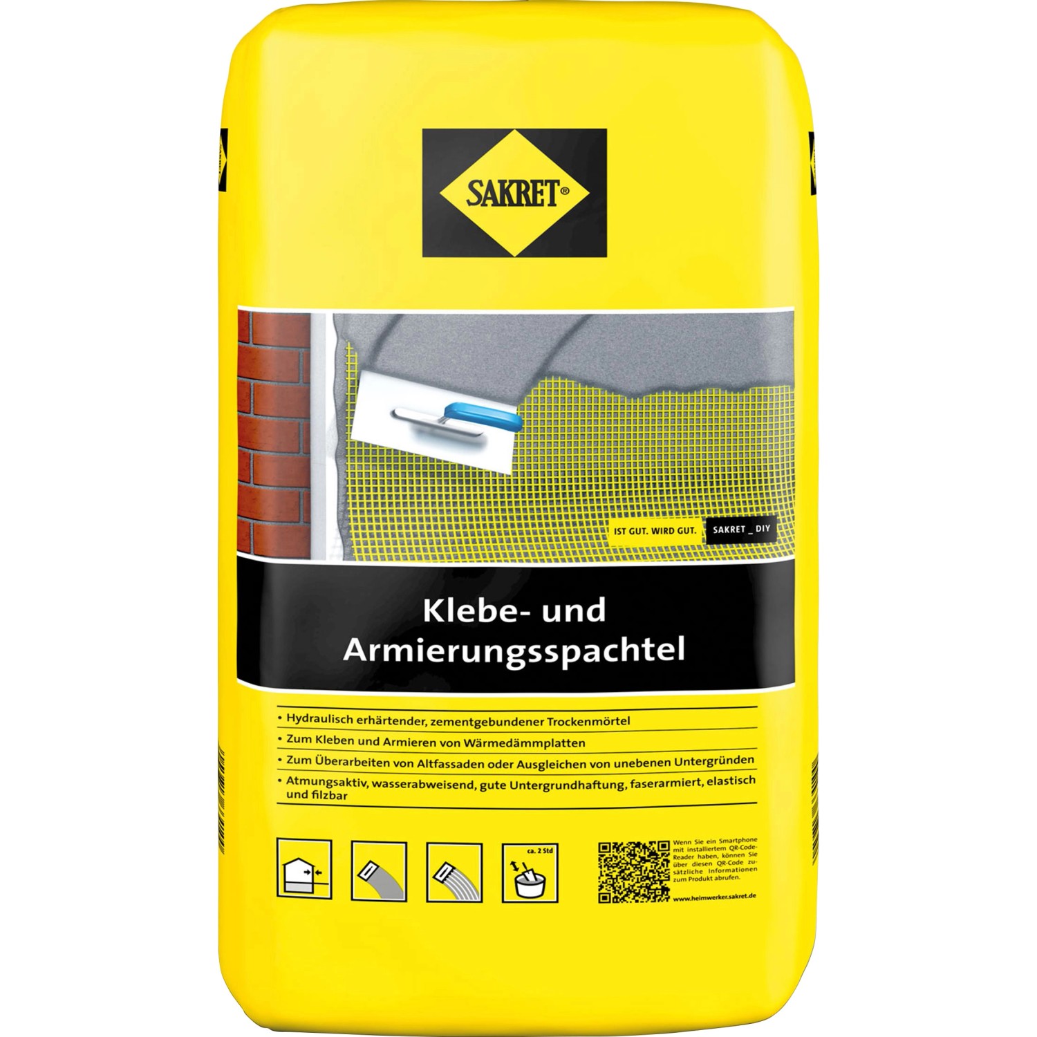 Sakret WDVS Klebe- und Armierungsspachtel Grau 10 kg günstig online kaufen