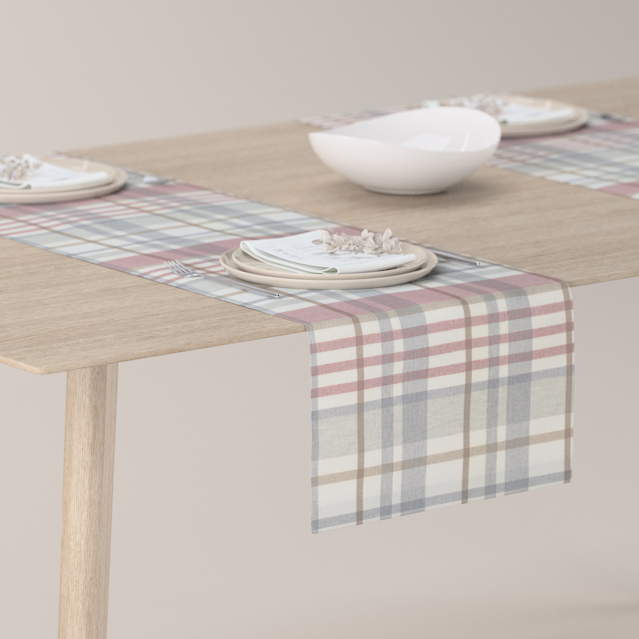 Tischläufer, rot-grau, 40 x 130 cm, Scotti (144-46) günstig online kaufen