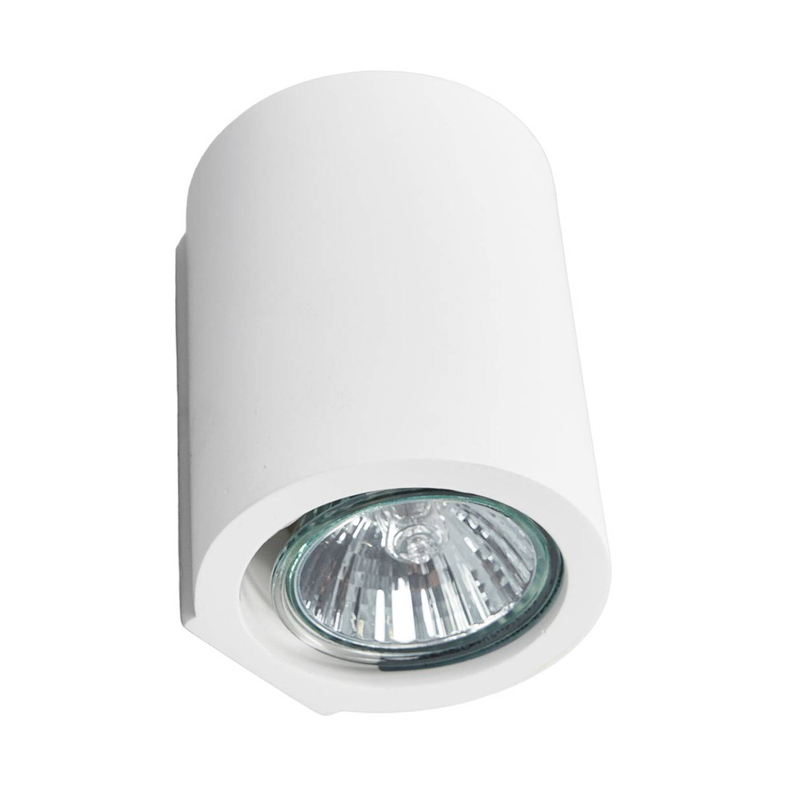 Weiße GU10-Wandlampe Miroslaw aus Gips günstig online kaufen