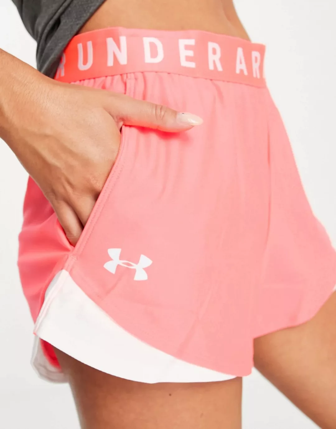 Under Armour – Play Up 3.0 – Shorts in Rosa günstig online kaufen