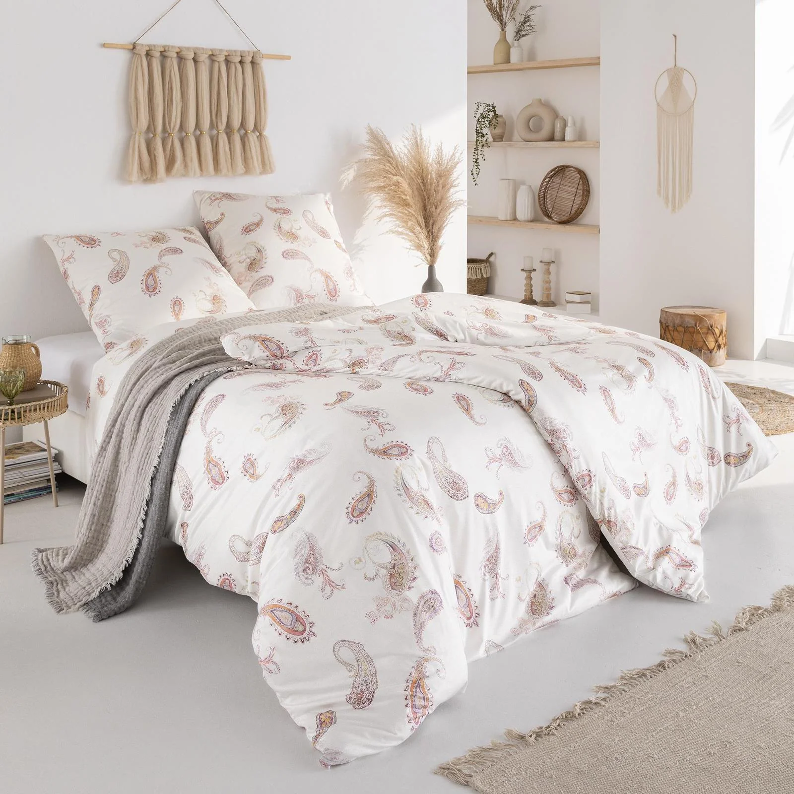 Estella Interlock Jersey Bettwäsche Valeria 6951-370 Paisley 135x200 günstig online kaufen