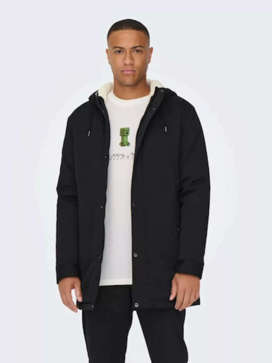 ONLY & SONS Parka "ALEX TEDDY PARKA", mit Kapuze günstig online kaufen