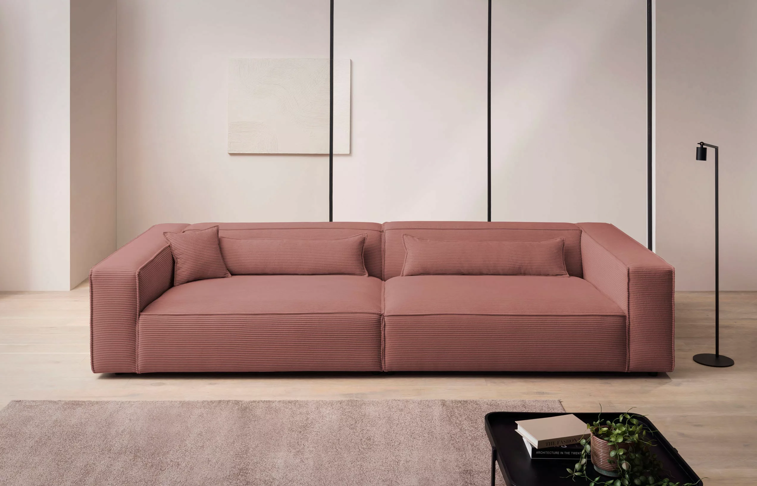 LeGer Home by Lena Gercke 3-Sitzer "PIARA, XXL Sofa mit Kedernaht, Big-Sofa günstig online kaufen