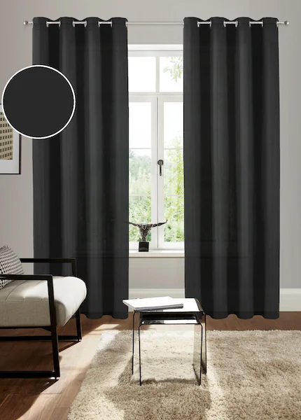 Bruno Banani Vorhang »Lagan«, (2 St.), 2-er Set, gewebt, Microfaser, versch günstig online kaufen
