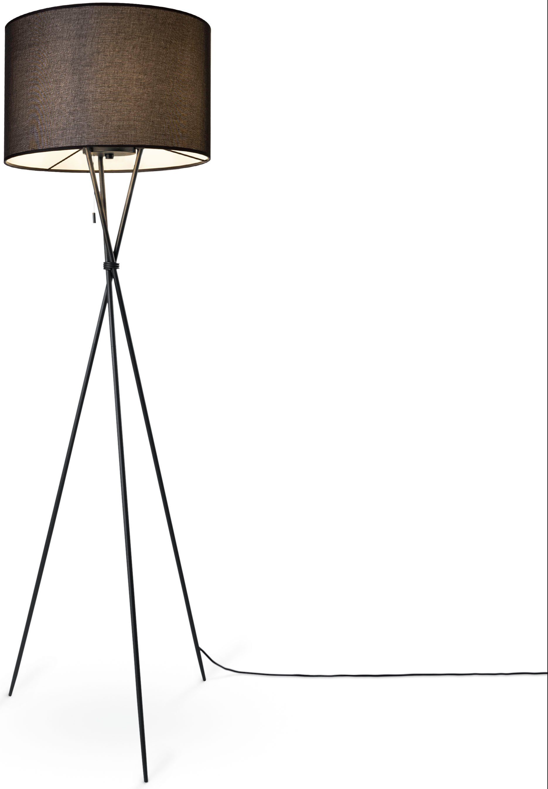 Paco Home Stehlampe KATE CANVAS UNI günstig online kaufen