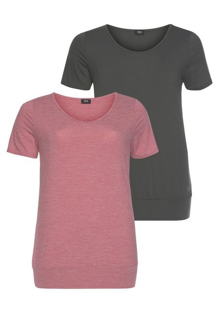 H.I.S T-Shirt (Spar-Set, 2er-Pack) Kurzarm, figurumspielende Passform, aus günstig online kaufen