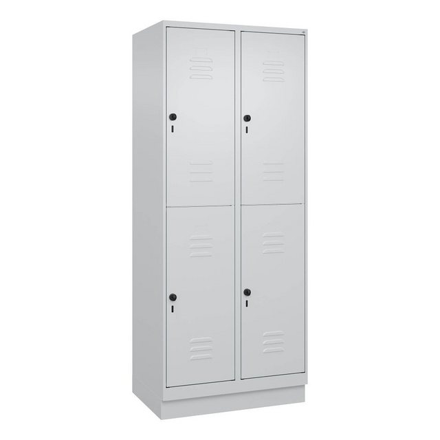 C+P Garderobenschrank Doppel-Garderobenschrank Classic Plus, Abteilbreite 4 günstig online kaufen