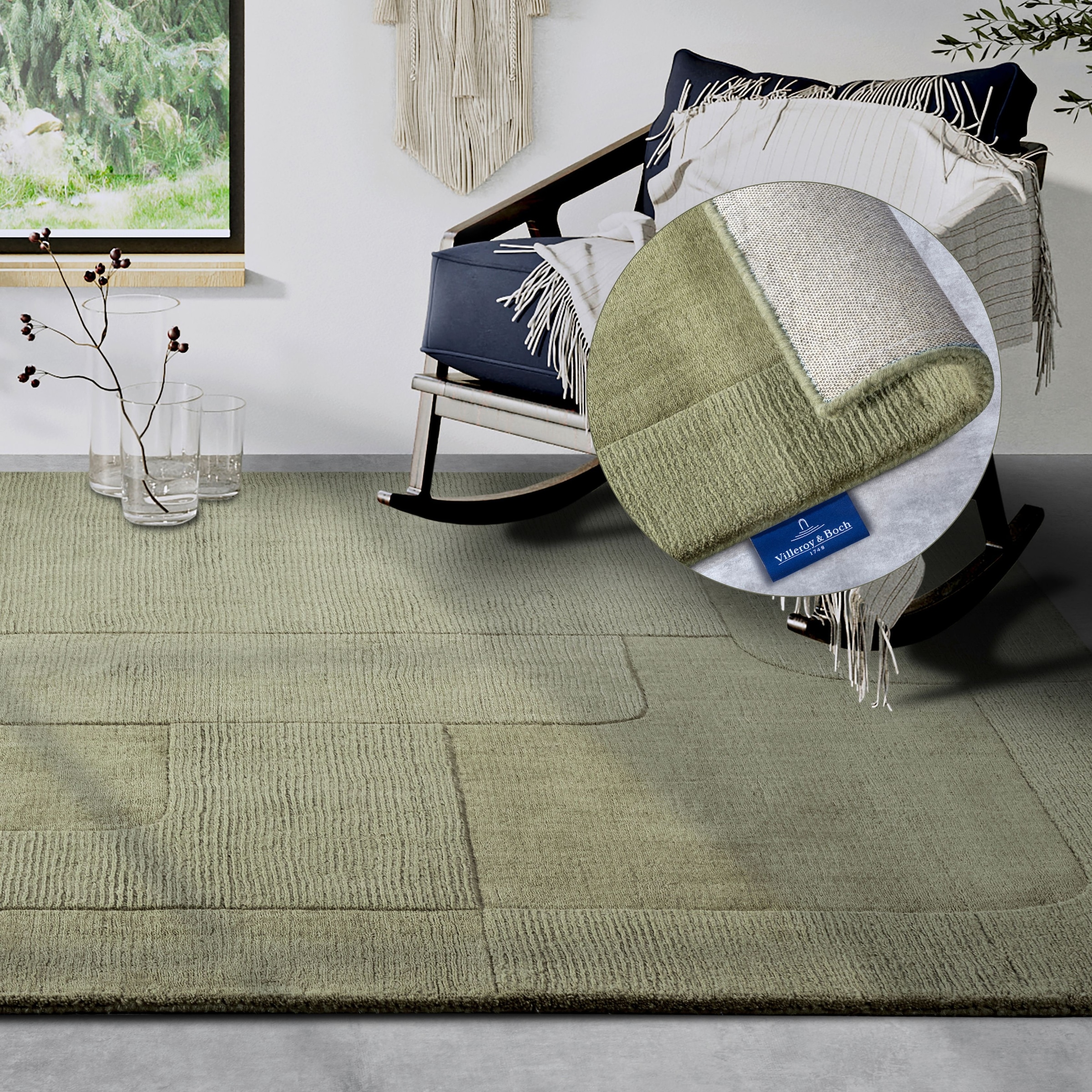 Villeroy & Boch Wollteppich »Charlotte«, rechteckig, 10 mm Höhe, Läufer, Ha günstig online kaufen