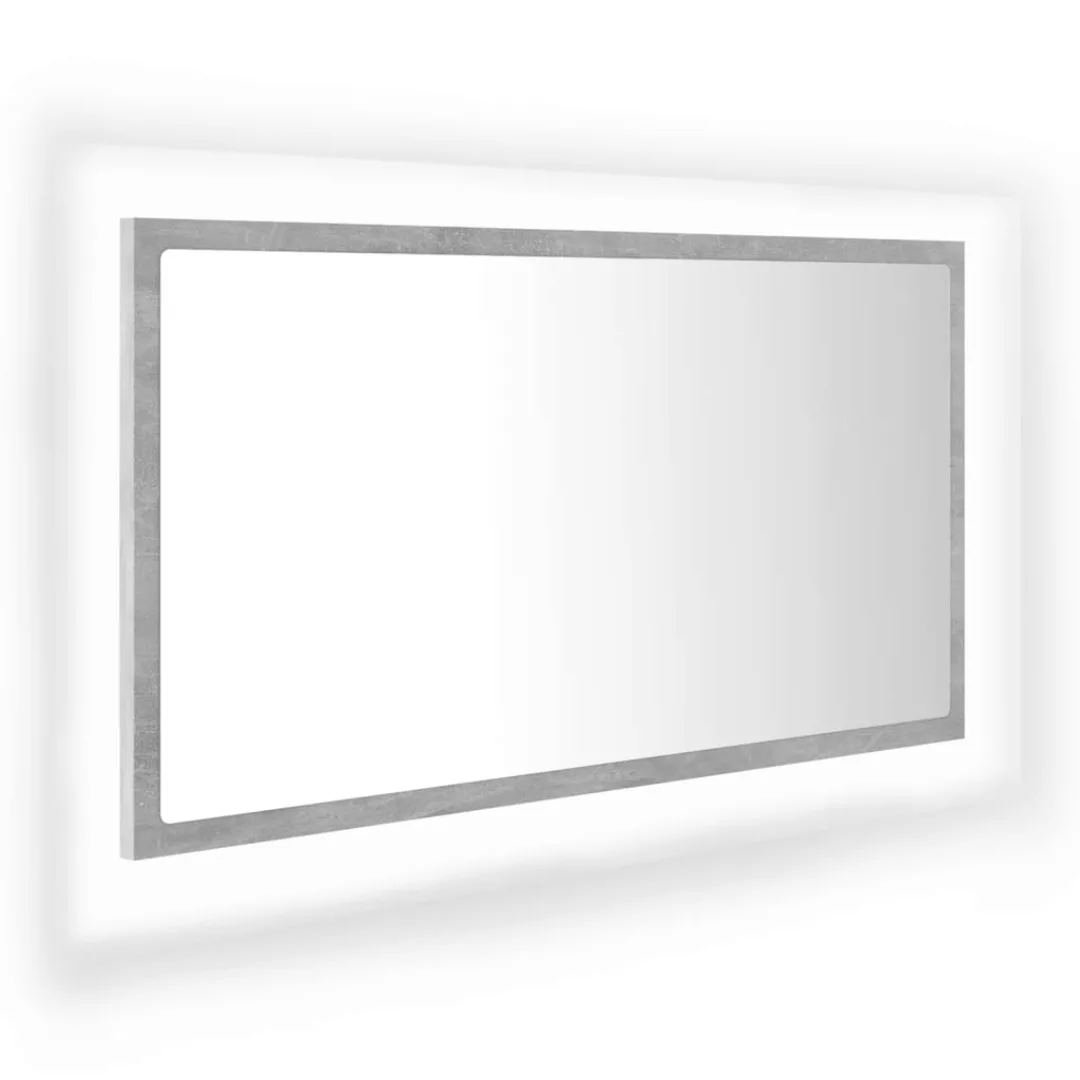 Led-badspiegel Betongrau 80x8,5x37 Cm Spanplatte günstig online kaufen