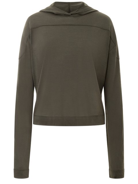 SUPER.NATURAL Langarmshirt Lässiger Merino Hoodie W ASANA CROSSED BACK funk günstig online kaufen