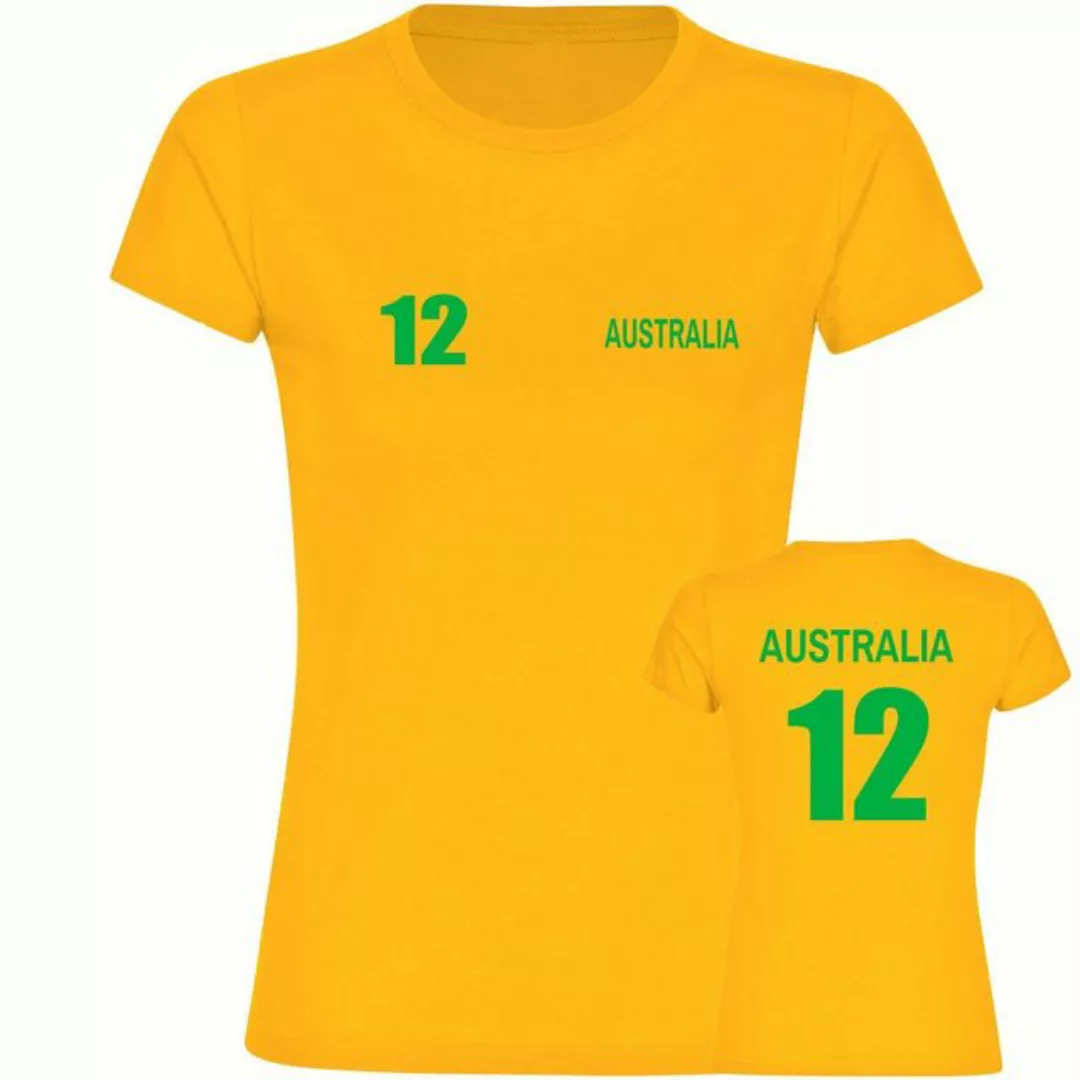 multifanshop T-Shirt Damen Australia - Trikot 12 - Frauen günstig online kaufen