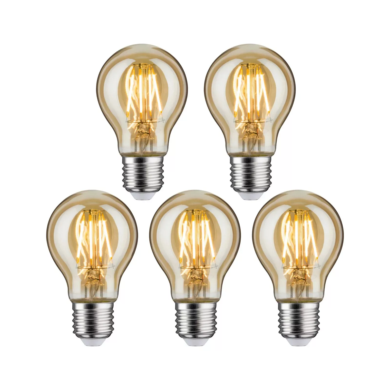 Paulmann "Vintage Edition Bundle LED Birne E27 230V 500lm 4,7W 2500K Gold" günstig online kaufen