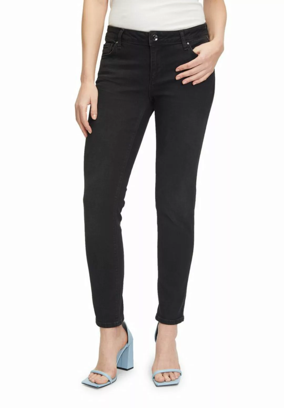 Betty&Co Slim-fit-Jeans "Betty & Co Basic-Jeans mit Waschung" günstig online kaufen