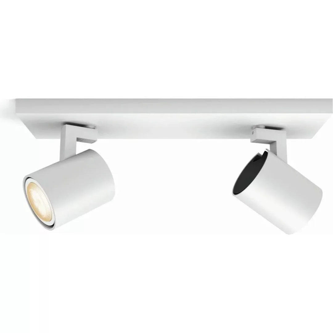 Philips Hue LED Spot White Ambiance Runner 2-flammig Weiß inkl. Dimmer günstig online kaufen