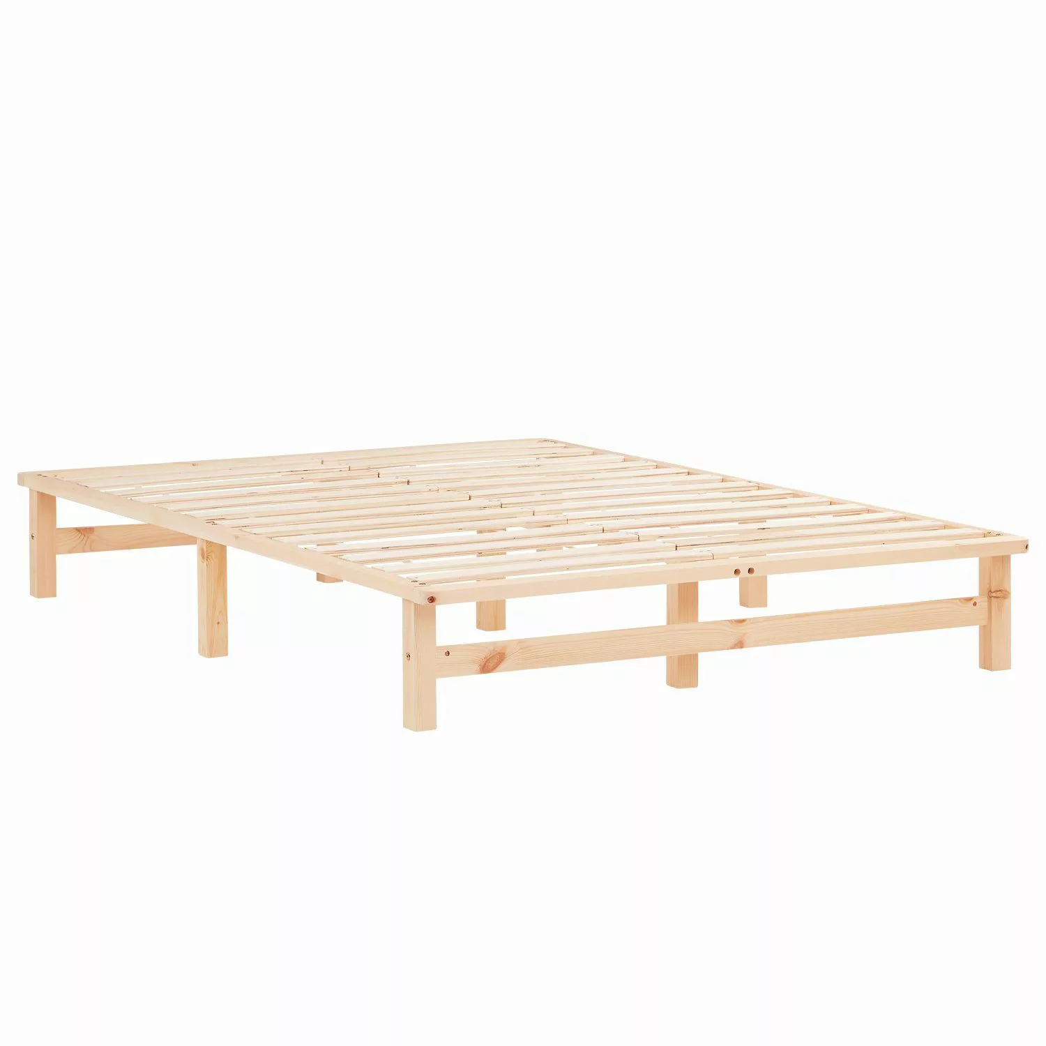 Homestyle4u Holzbett 90/100/140x200 Palettenbett Massivholzbett Futonbett günstig online kaufen
