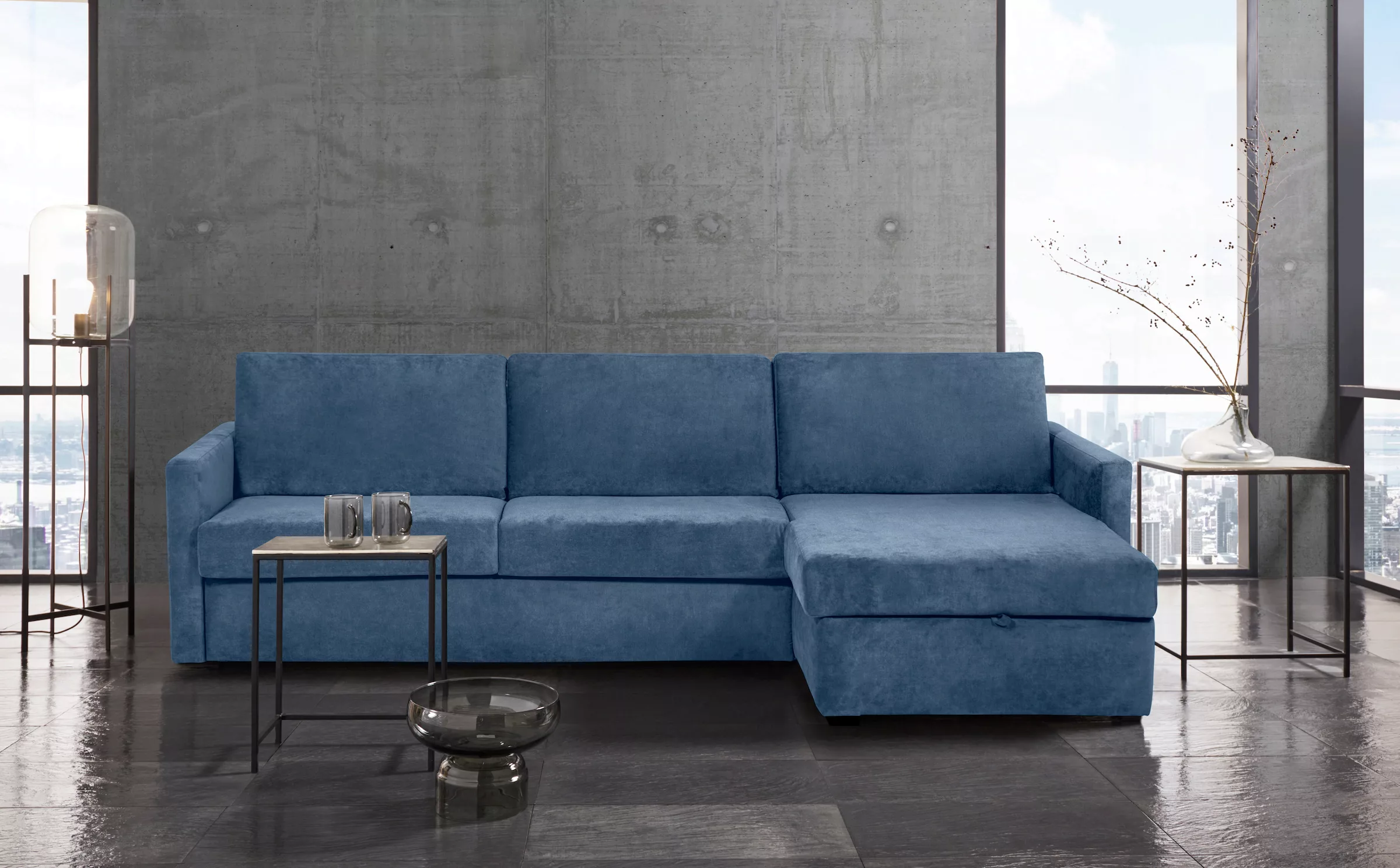 Places of Style Schlafsofa "GOLDPOINT Ecksofa 264 cm, Liegefläche (140/200c günstig online kaufen