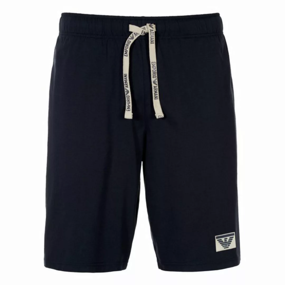 Emporio Armani Bermudas Bermuda Cotton mit Logo-Applikation günstig online kaufen