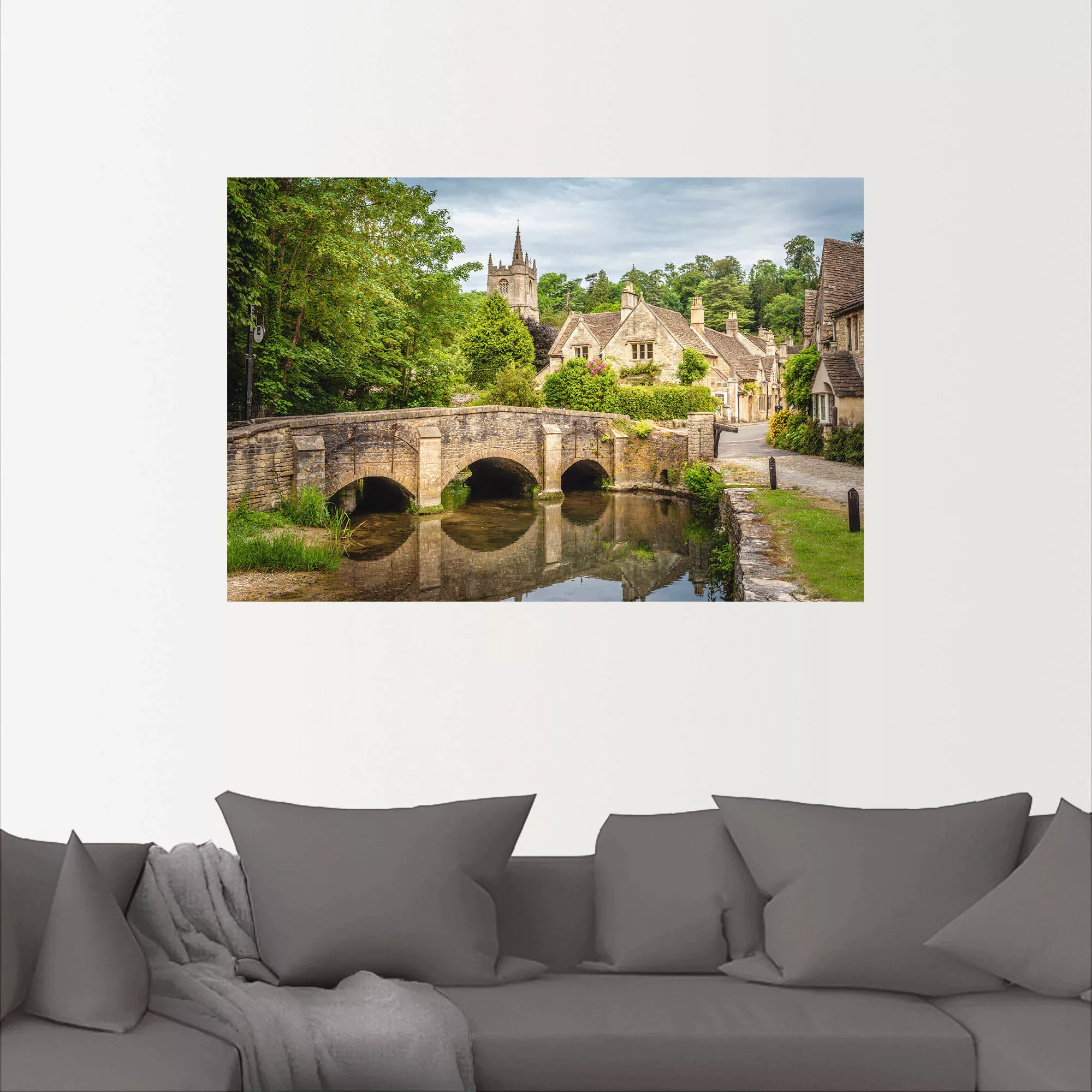 Artland Wandbild "Dorf Castle Combe, Wiltshire, England", Brücken, (1 St.), günstig online kaufen