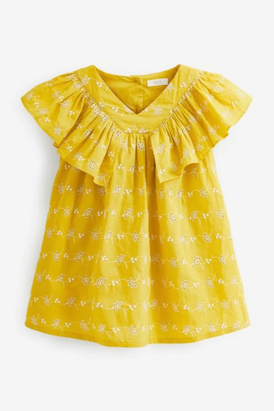 Next Sommerkleid Rüschenkleid aus Baumwolle (1-tlg) günstig online kaufen