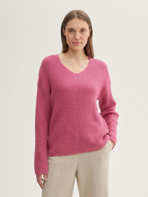 TOM TAILOR Strickpullover mit V-Ausschnitt günstig online kaufen