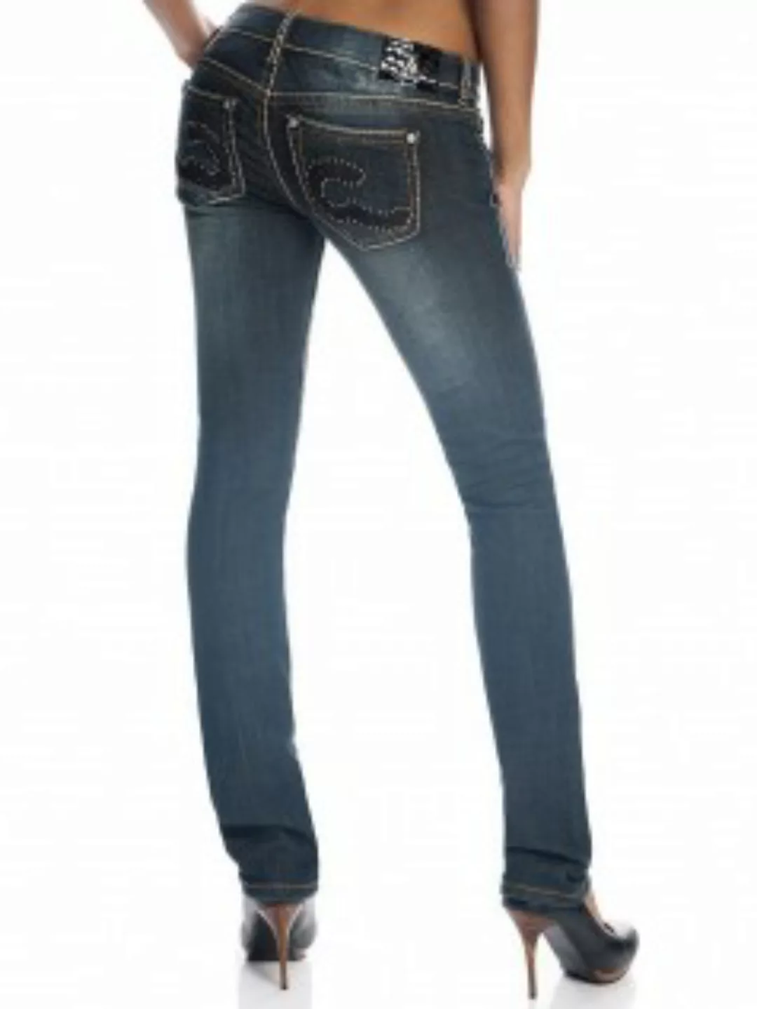 Antique Rivet Damen Studded Jeans Charlotte (26) günstig online kaufen