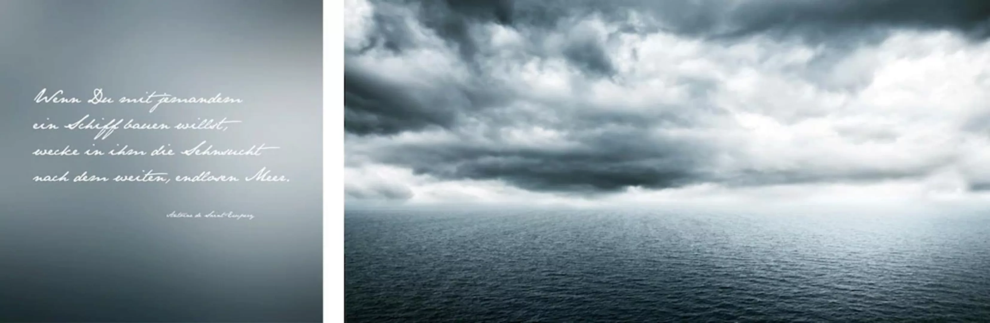 queence Leinwandbild "Endloses Meer", (Set) günstig online kaufen