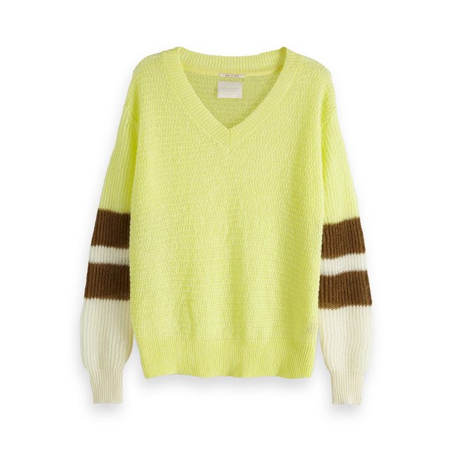 Maison Scotch Fleecepullover Maison Scotch Damen Pullover Colourblocked Sle günstig online kaufen