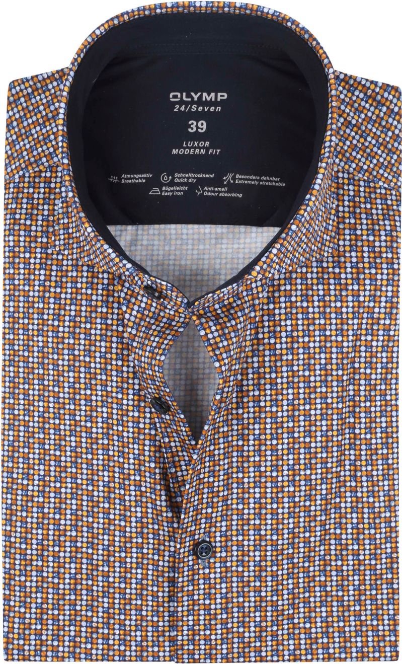OLYMP Luxor Jersey Stretch Shirt 24/Seven Caramel - Größe 41 günstig online kaufen