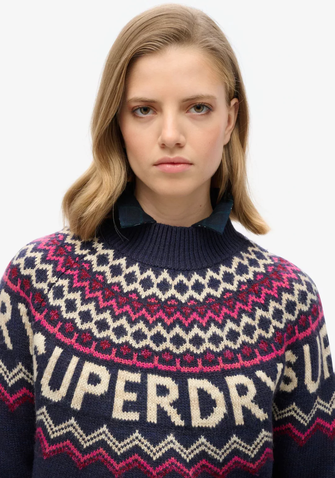 Superdry Strickpullover FAIRISLE BRANDED JUMPER günstig online kaufen