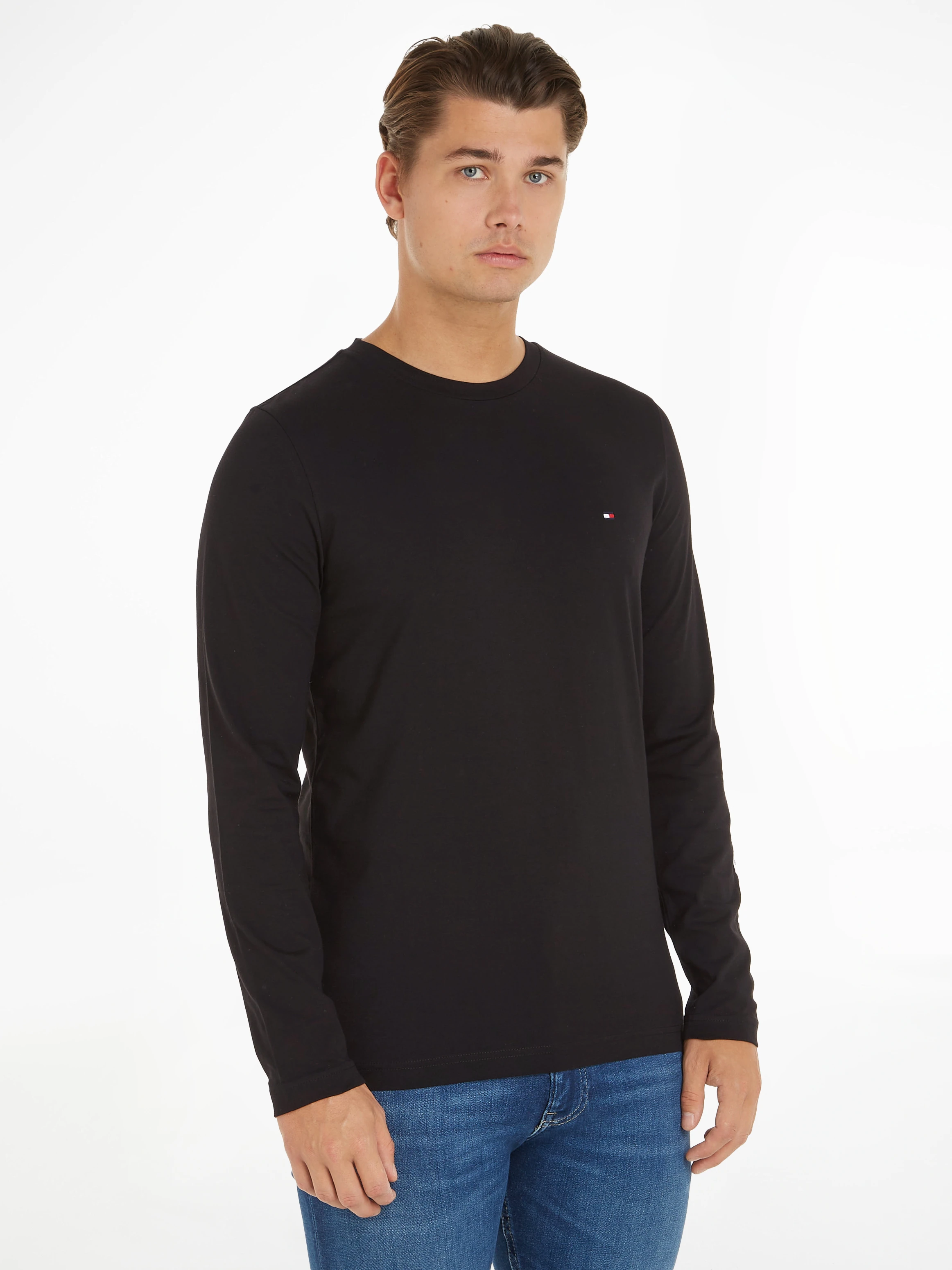 Tommy Hilfiger Longsleeve "TOMMY LOGO LONG SLEEVE TEE", mit Logodruck günstig online kaufen