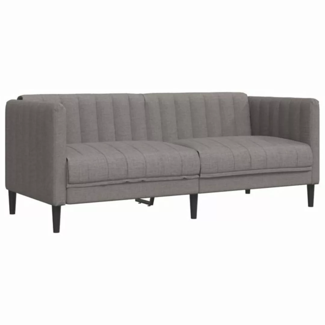 vidaXL Sofa Sofa 2-Sitzer Taupe Stoff günstig online kaufen