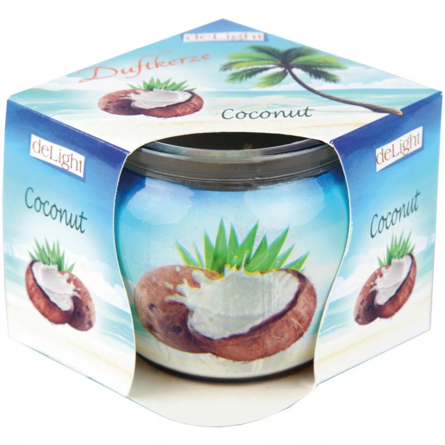 HS Candle Duftkerze Motiv Kerze Raumduft Coconut günstig online kaufen