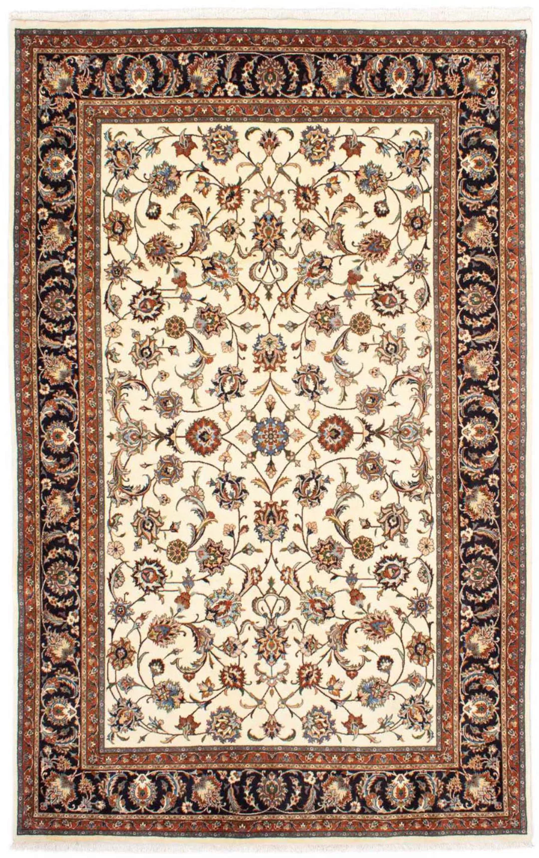 morgenland Wollteppich »Kaschmar Blumenmuster Beige 305 x 198 cm«, rechteck günstig online kaufen