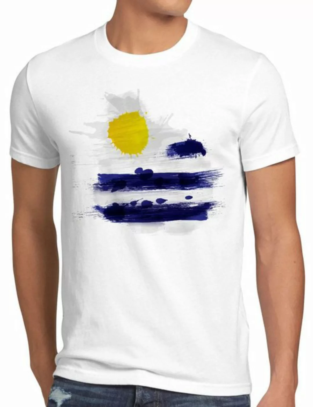 style3 Print-Shirt Herren T-Shirt Flagge Uruguay Fußball Sport Flag WM EM F günstig online kaufen