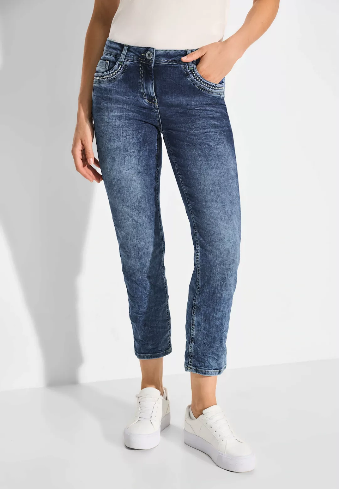 Cecil Gerade Jeans, Middle Waist günstig online kaufen