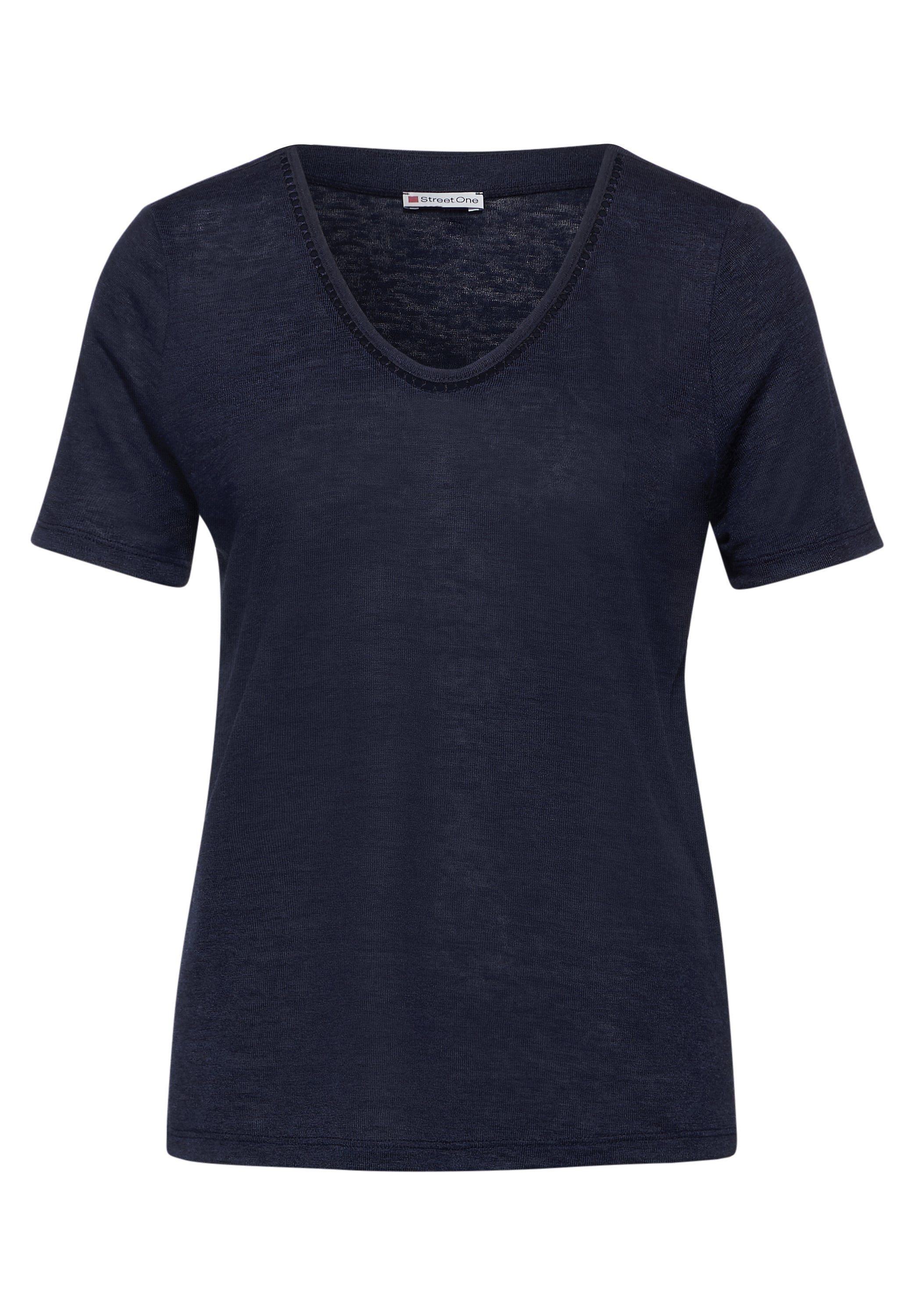 STREET ONE T-Shirt - Kurzarm, Rundhalsausschnitt, günstig online kaufen
