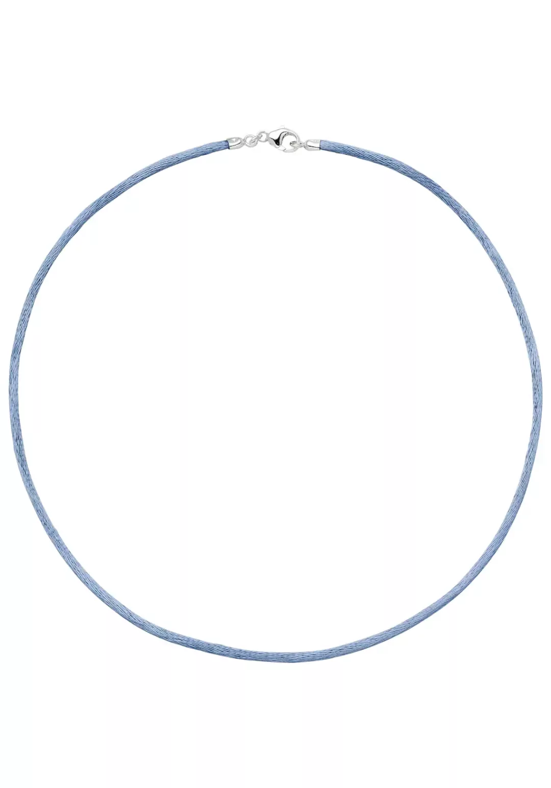 JOBO Kette ohne Anhänger, Seidenkette hellblau 42 cm 2,8 mm günstig online kaufen