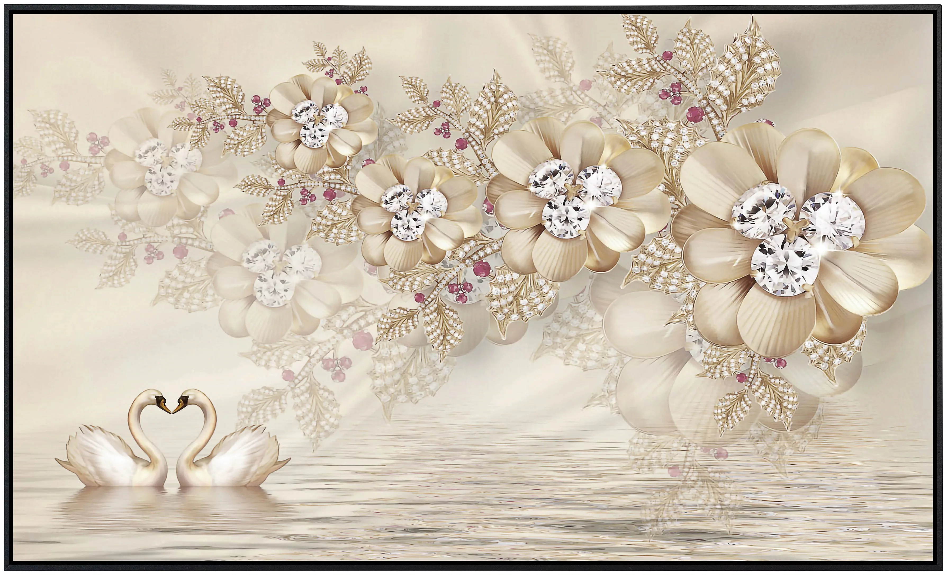 Papermoon Infrarotheizung »Muster mit Blumen«, sehr angenehme Strahlungswär günstig online kaufen