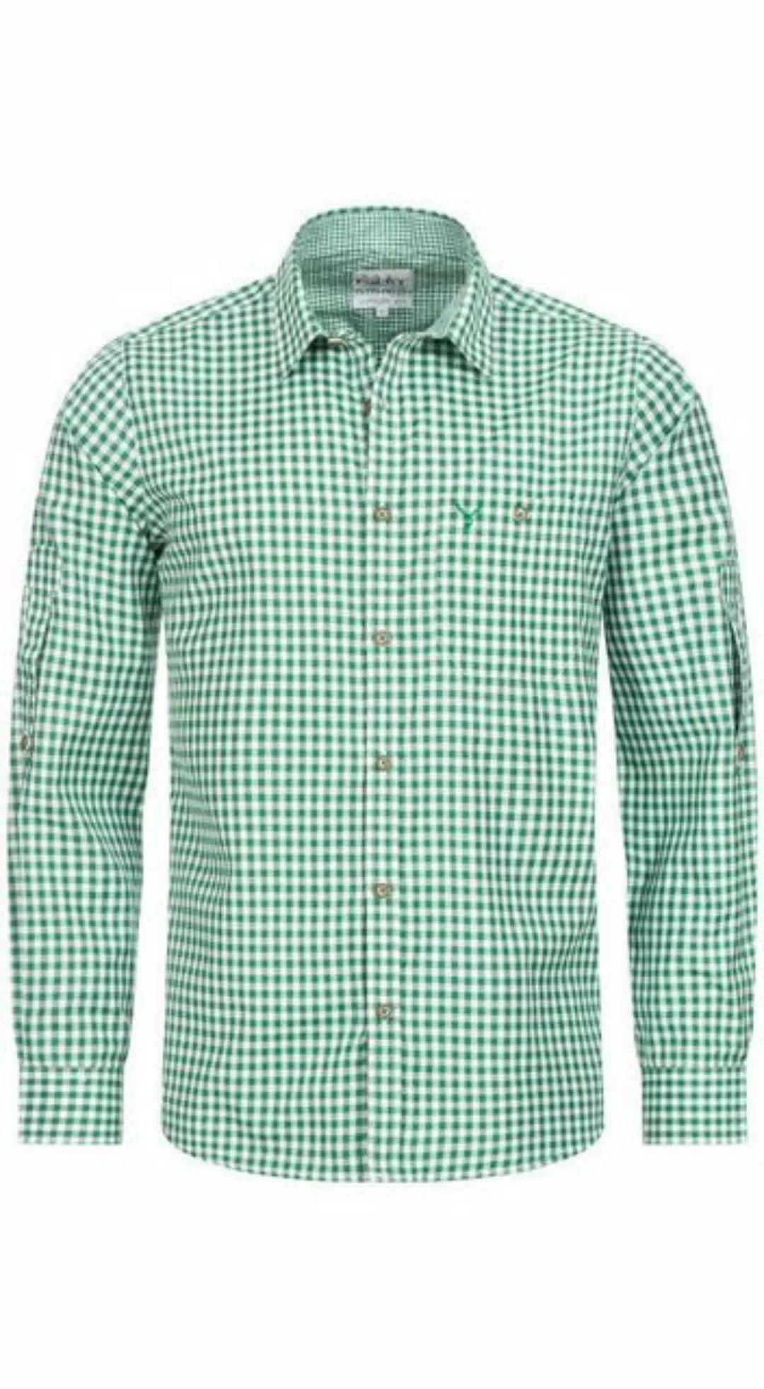 Nübler Trachtenhemd Trachtenhemd Langarm Sepp in Grün von Nübler günstig online kaufen