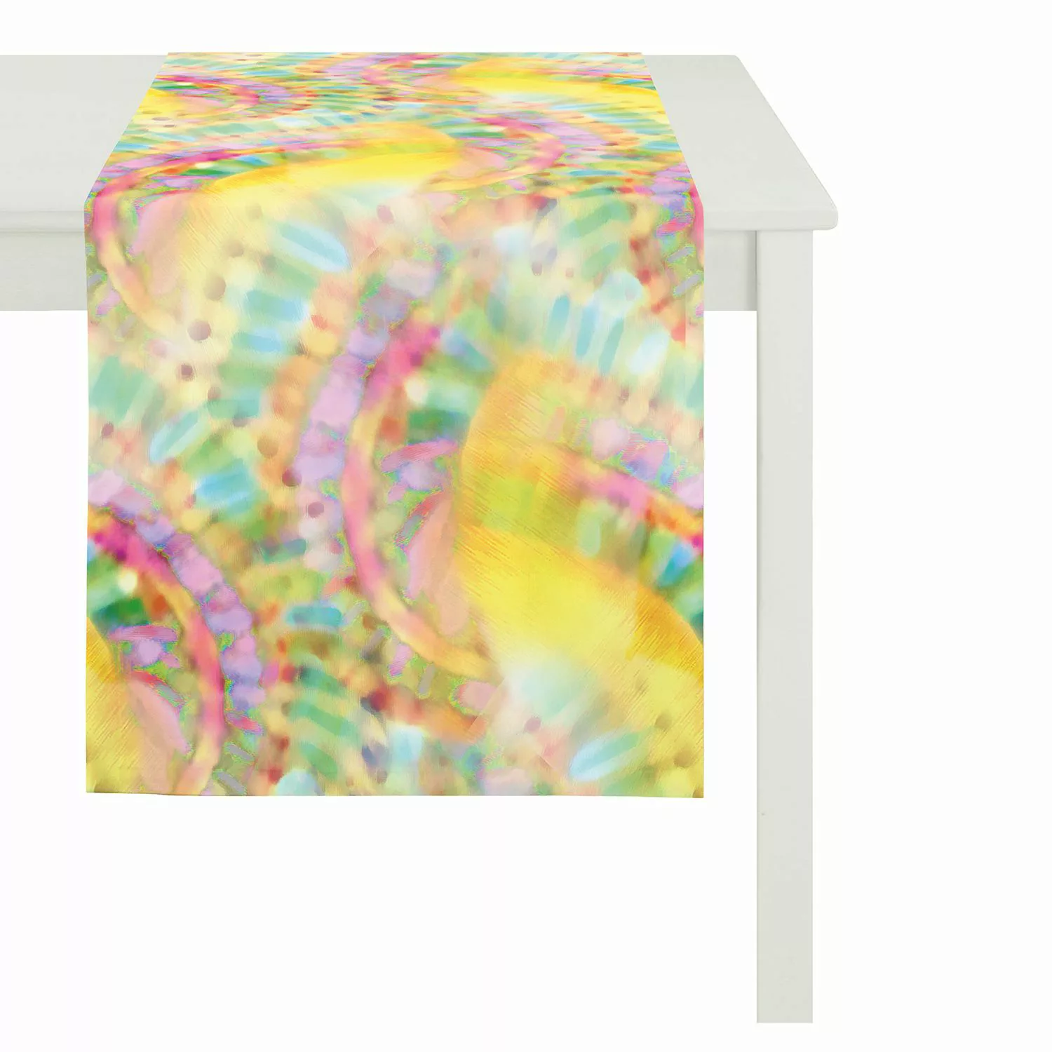 home24 Apelt Tischläufer Summer Garden V Mehrfarbig Baumwolldruck 48x140 cm günstig online kaufen