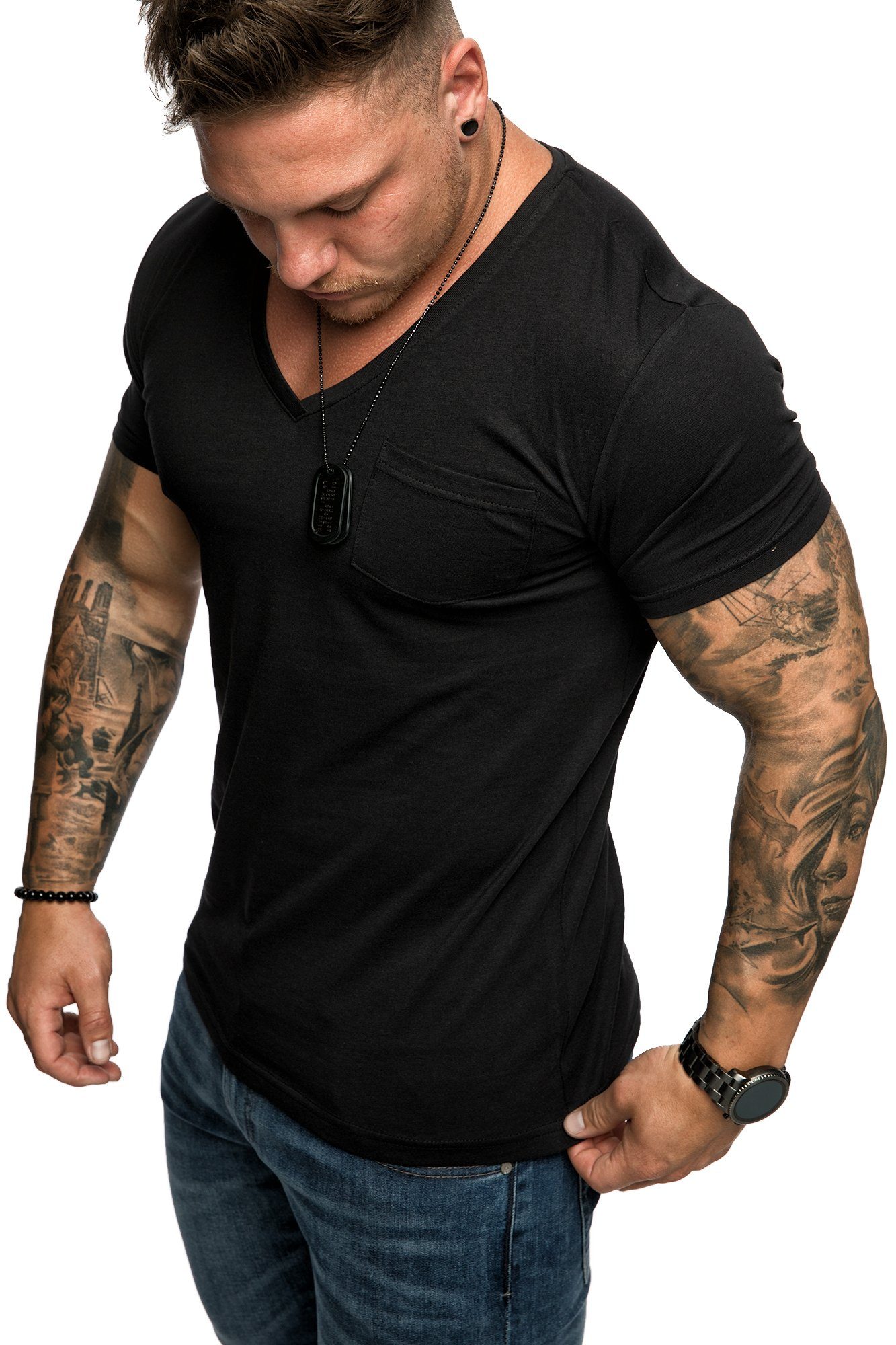Amaci&Sons T-Shirt PATERSON Basic Oversize T-Shirt günstig online kaufen