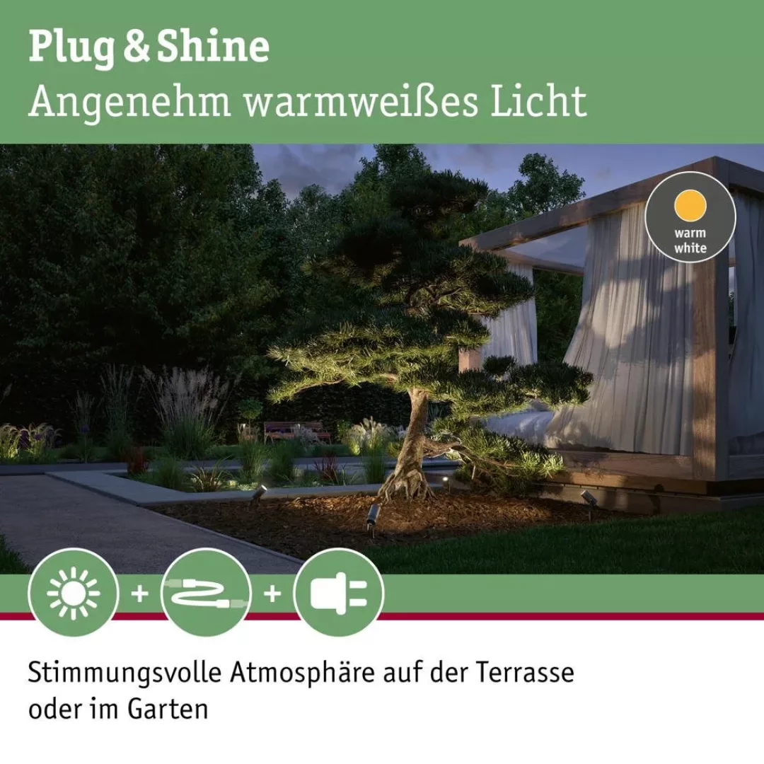 Paulmann Plug & Shine LED-Erdspießstrahler Radix günstig online kaufen