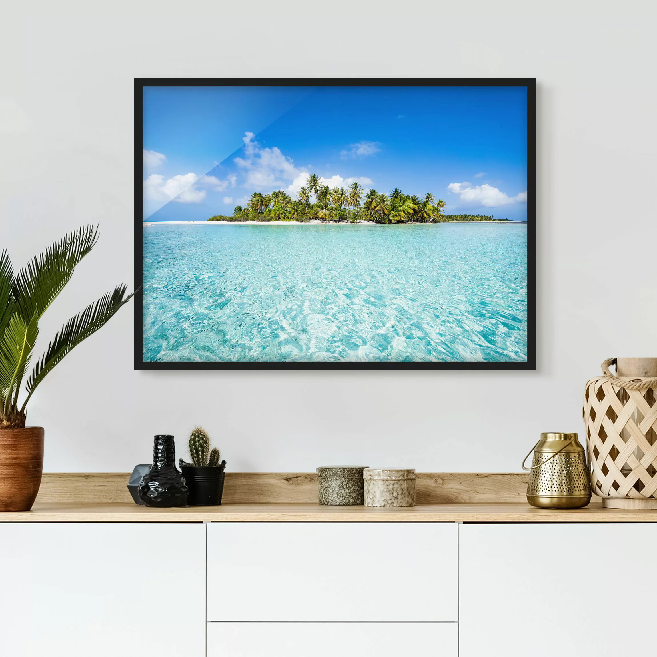 Bild mit Rahmen Crystal Clear Water günstig online kaufen