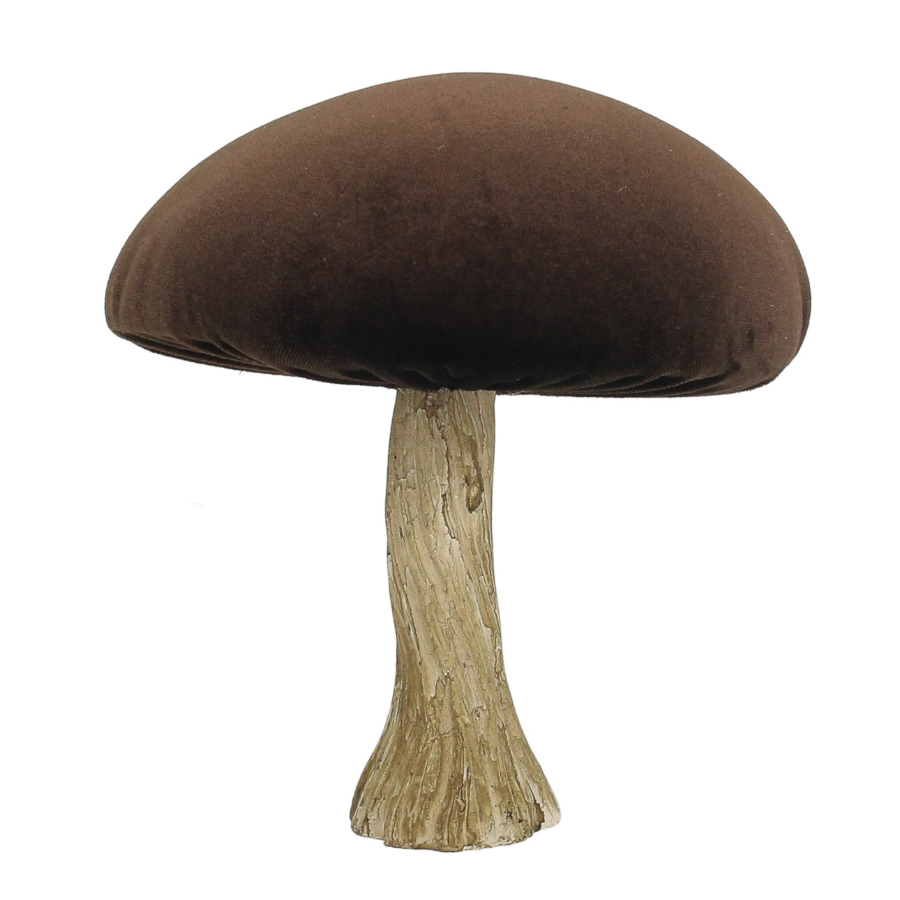 Dekofigur Velvet Mushroom 17 cm brown, 16x17 cm günstig online kaufen