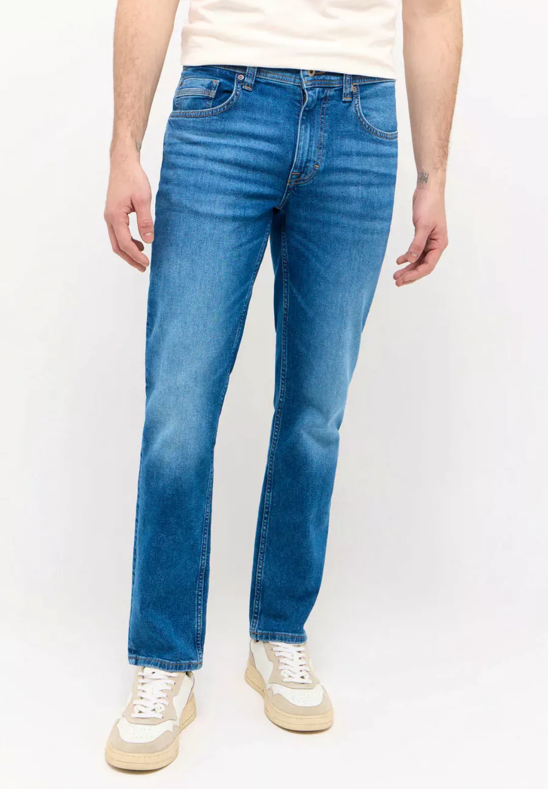 Mustang Jeans Washington Straight Fit dusk blue washed extra lang günstig online kaufen