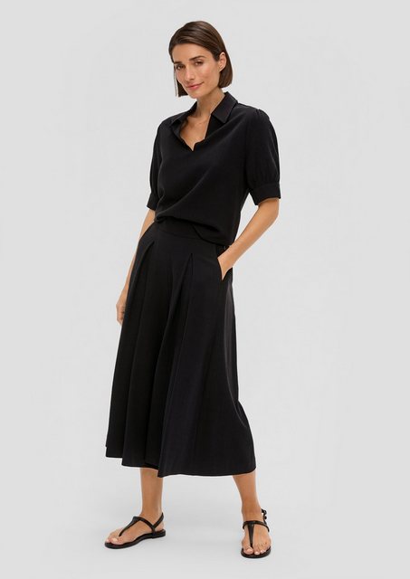 s.Oliver BLACK LABEL 3/4-Hose Regular: Culottes aus Lyocellmix günstig online kaufen