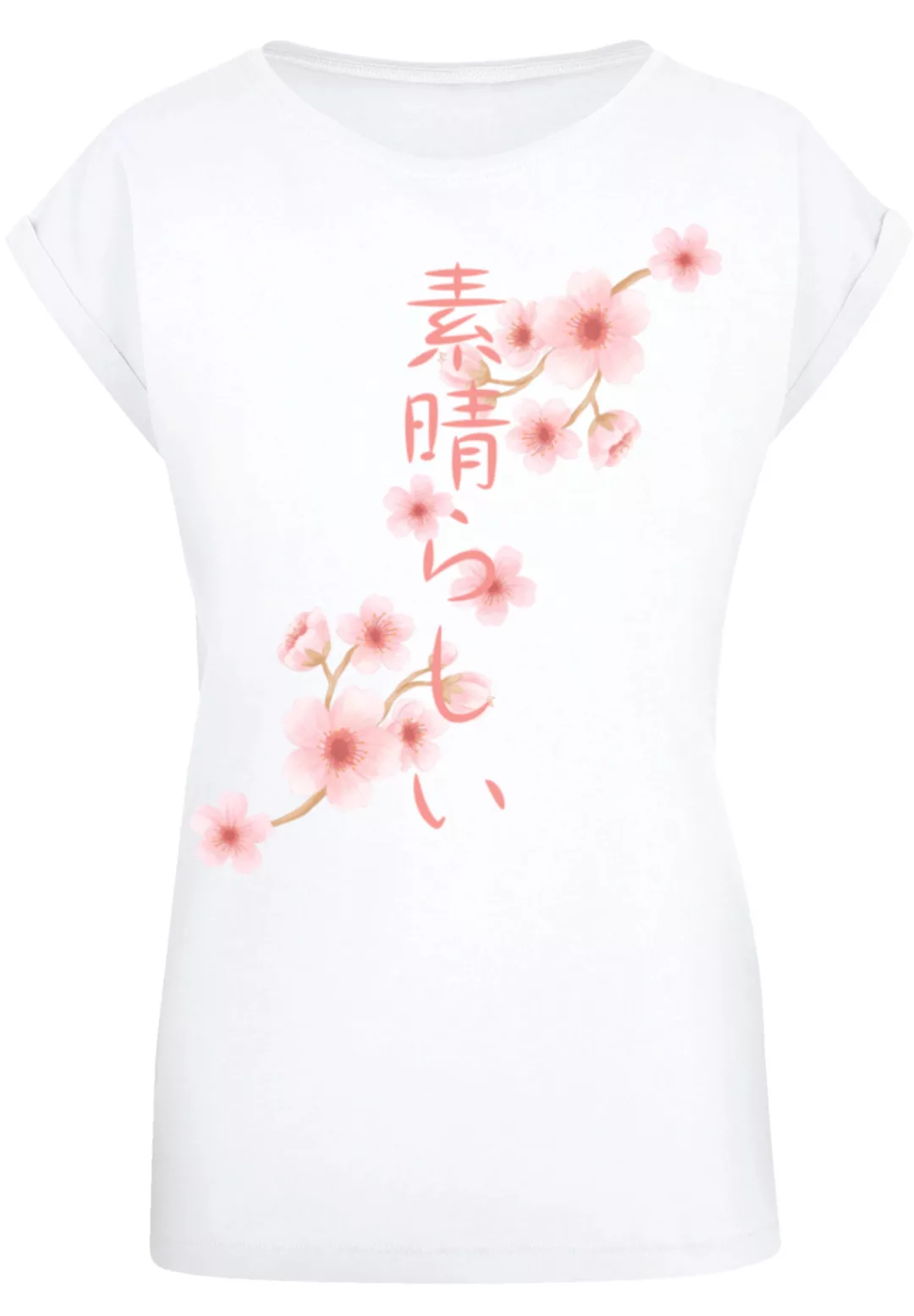 F4NT4STIC T-Shirt "PLUS SIZE Kirschblüten Asien" günstig online kaufen